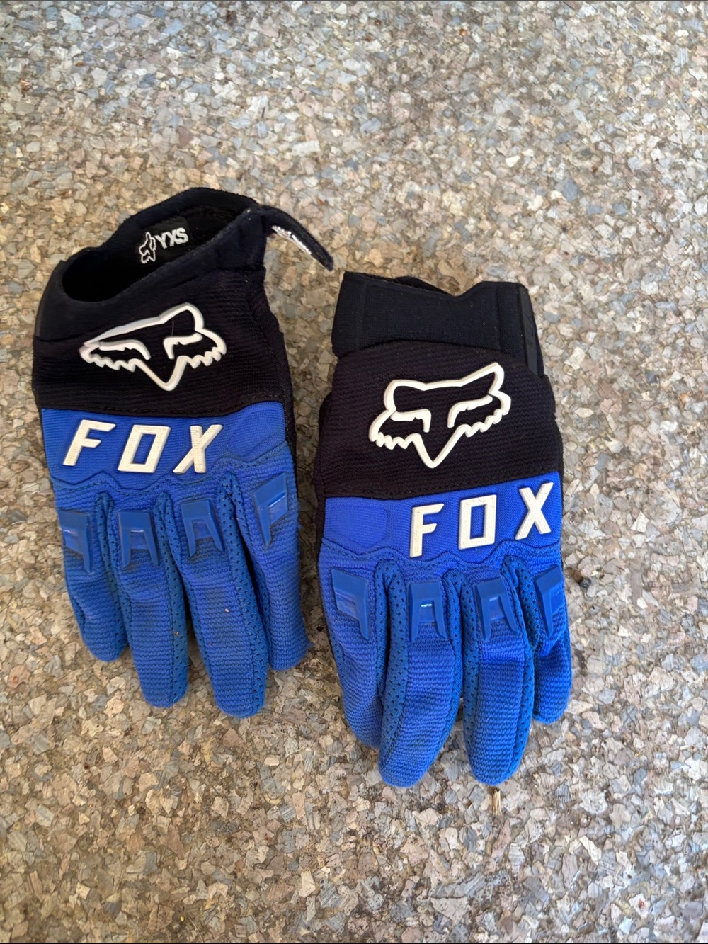 Fox Racing Blue and Black MTB/Trail Gloves